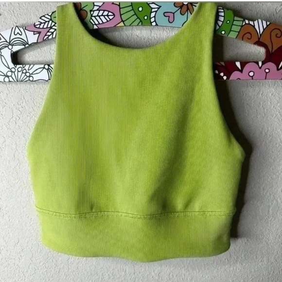 Lululemon Energy High-Neck Longline Ribbed Luxtreme Bra Size 4 - Picture 3 of 5